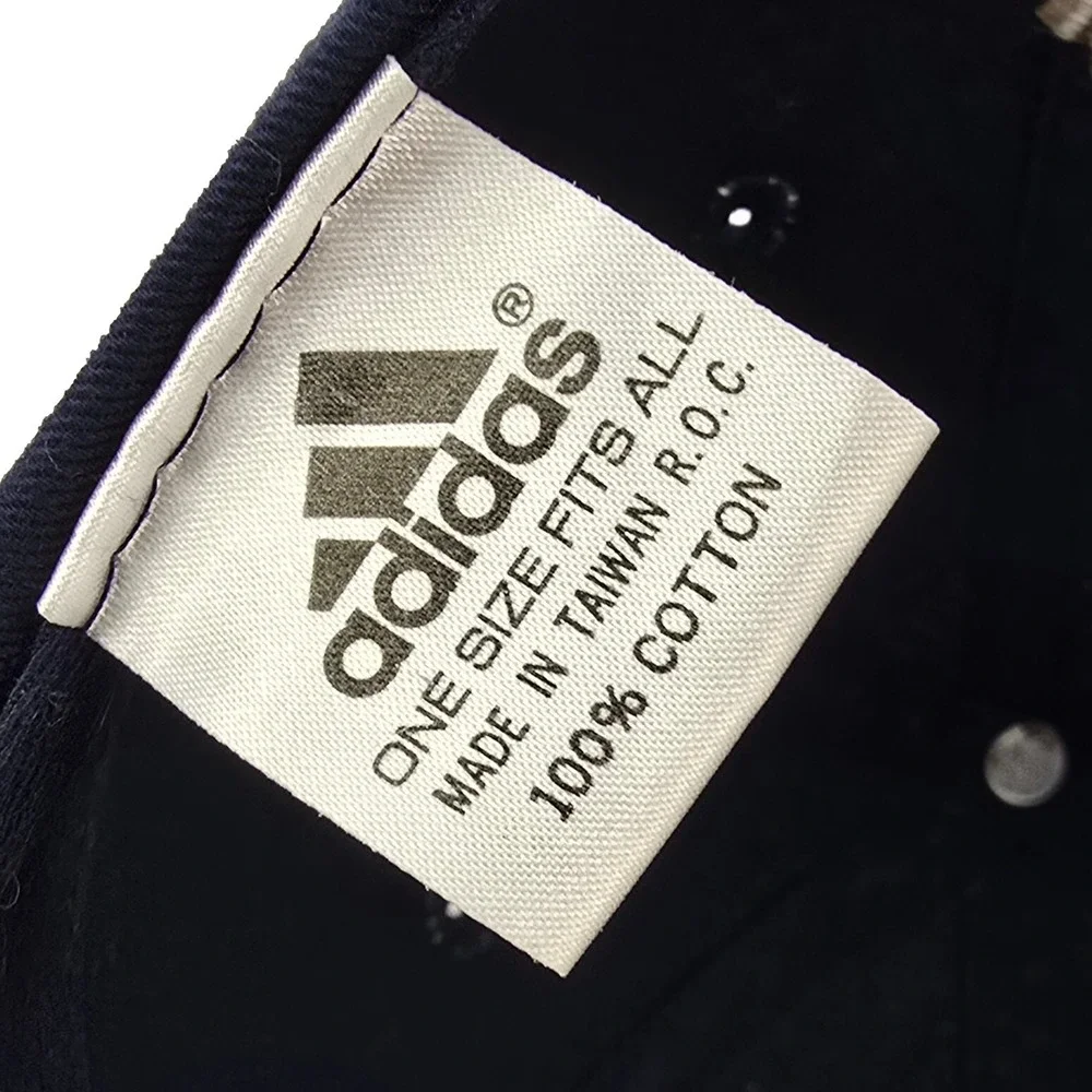 Adidas Golf Hat Circle Logo OSFA Navy Blue Cotton‎ Adjustable Y2K  Baseball Cap